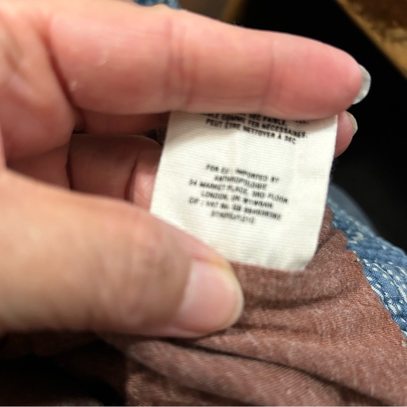 Anthropologie Pilcro and the Letterpress Chambray Blue Puffer Vest - Picture 6 of 13